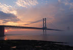 Bridge in fog